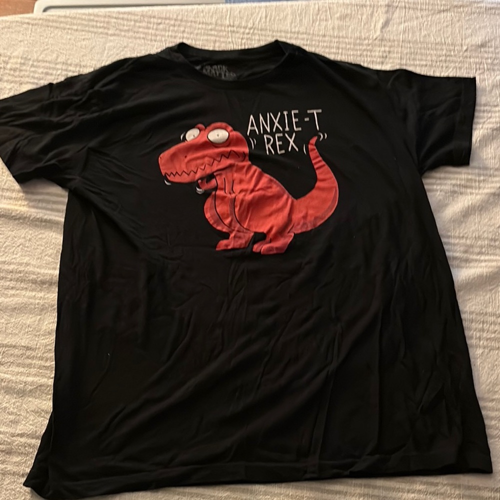 Black and Red Dinosaur T-Shirt for Reptile Lovers
